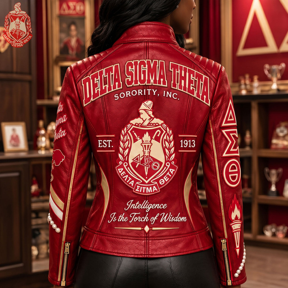 Women's Leather Zip-up Jacket HANNN TND DST 2310261