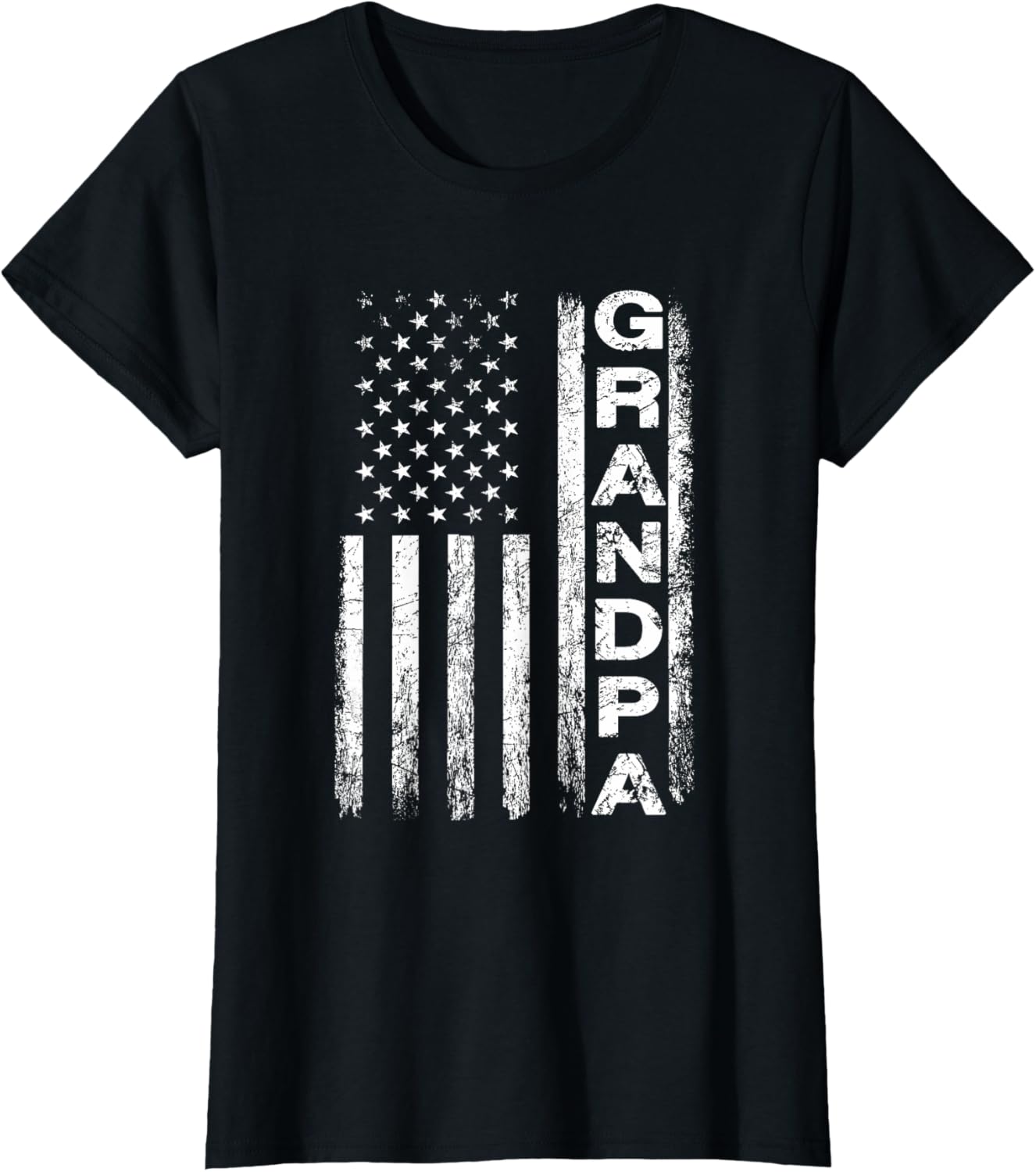 Grandpa Vintage American Flag Father's Day 4th of July Papa