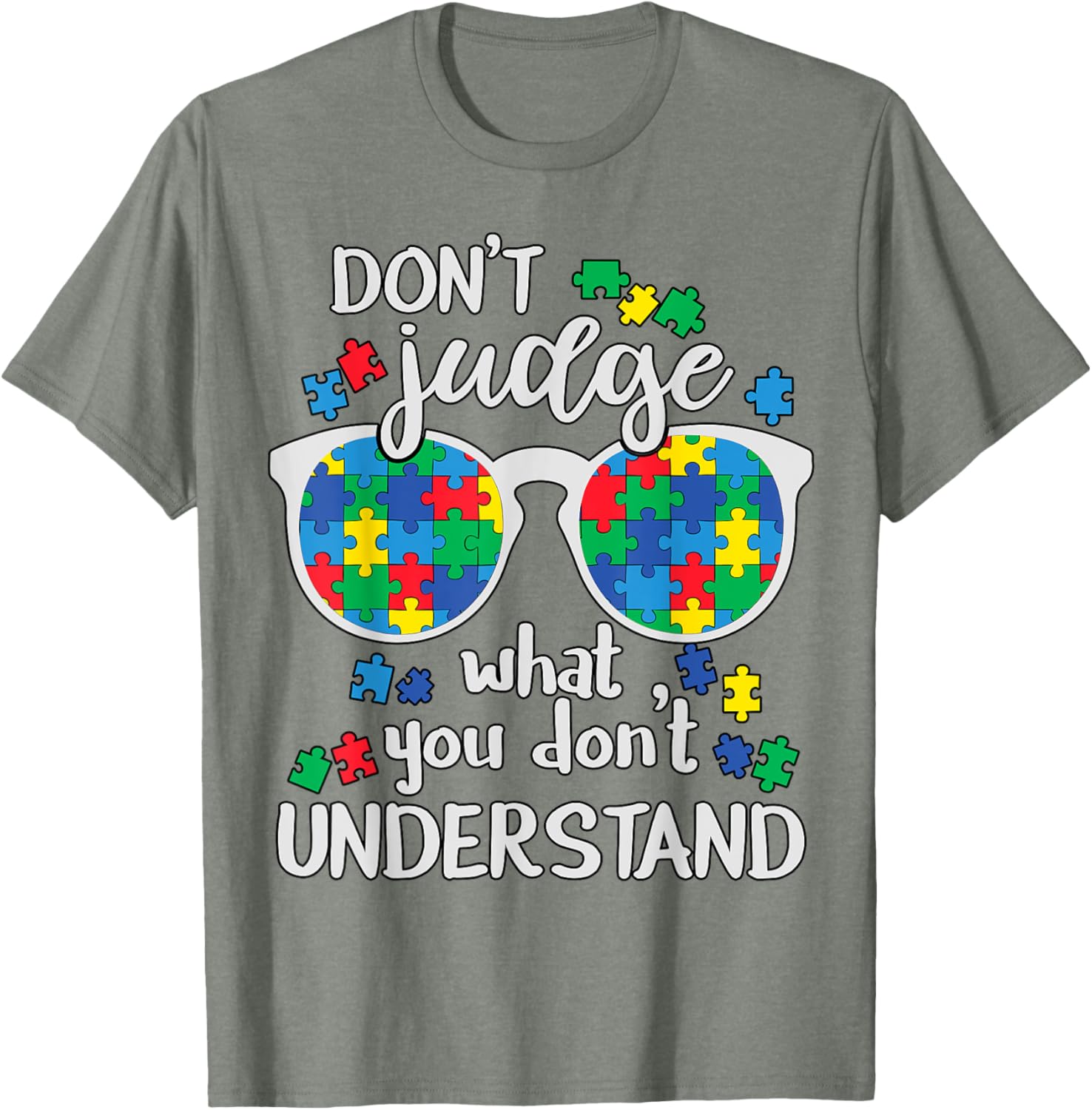 Don't Judge Understand Love Autistic Kids Autism Awareness