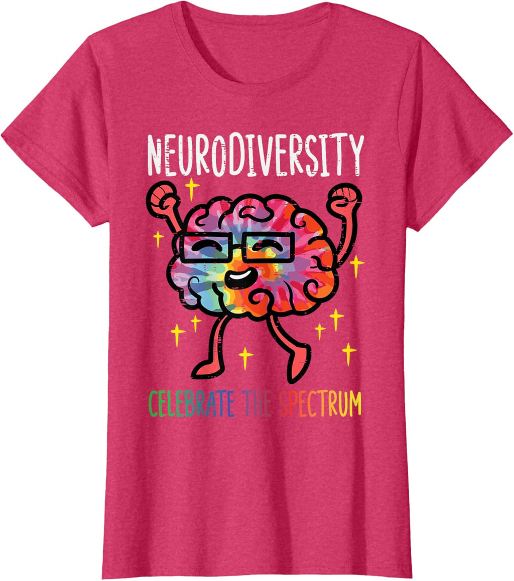 Neurodiversity Brain Autism Awareness ASD ADHD Men Women Kid