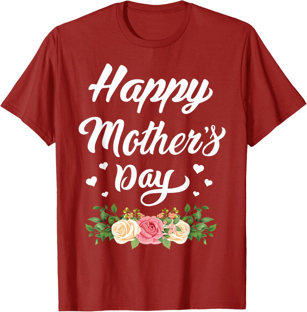Happy Mother's Day 2024 Tshirt for Women Mom Grandma Mother Shirt
