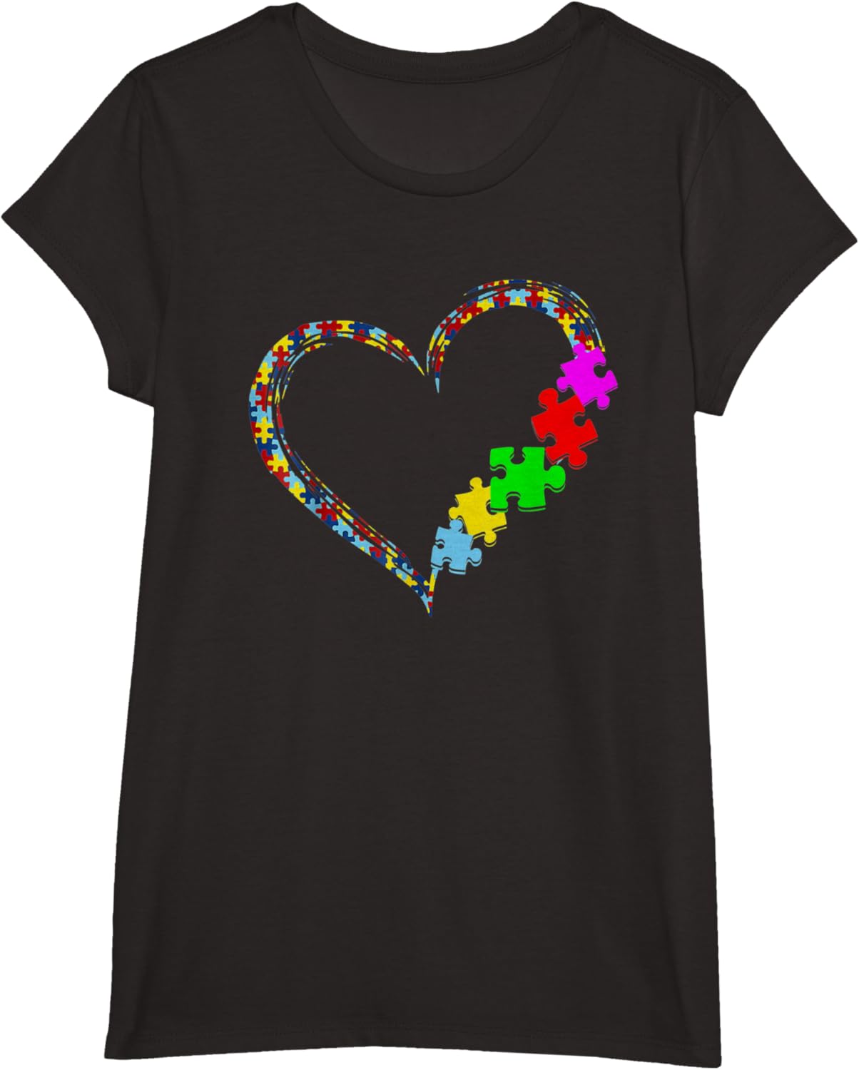 Autism Awareness Love Heart Puzzle Piece Gift Men Women