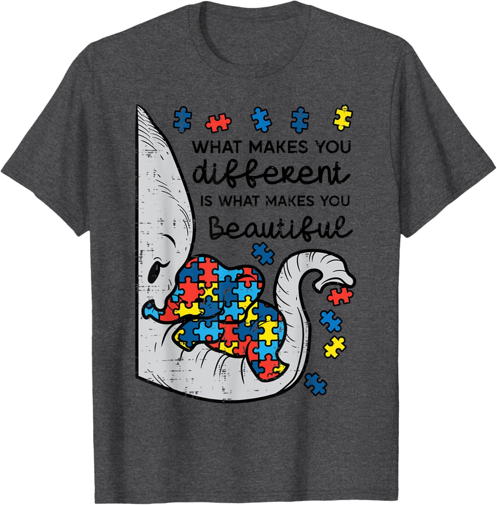What Makes You Different Beautiful Elephant Autism Awareness