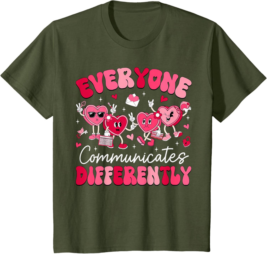 Everyone Communicates Differently Autism Valentines Day