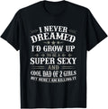 Fathers Day Shirt from Daughter Dad of 2 Girls Fathers Day