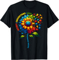 Autism Awareness Sunflower Men Women kids Autism Sunflower